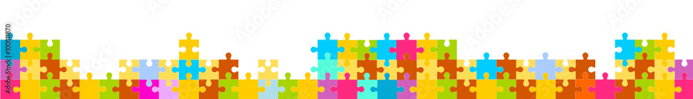 Puzzle Banner Band Bunt Vektor Elemente Teile Puzzle Banner Band Bunt Vektor Elemente Teile