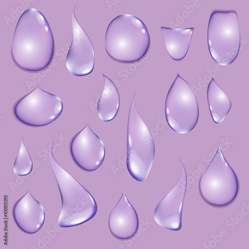 drop water on glass vector background