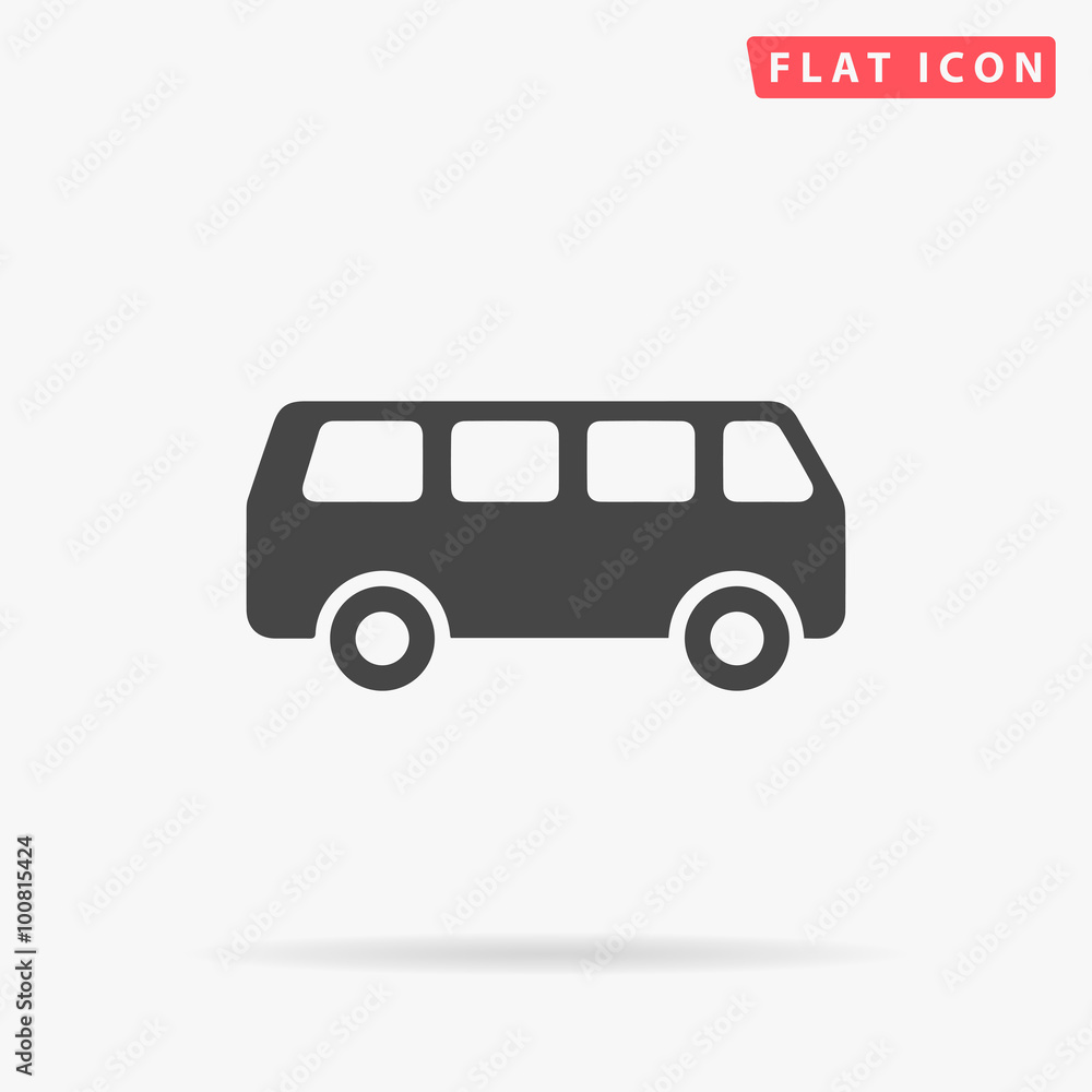 van simple flat icon