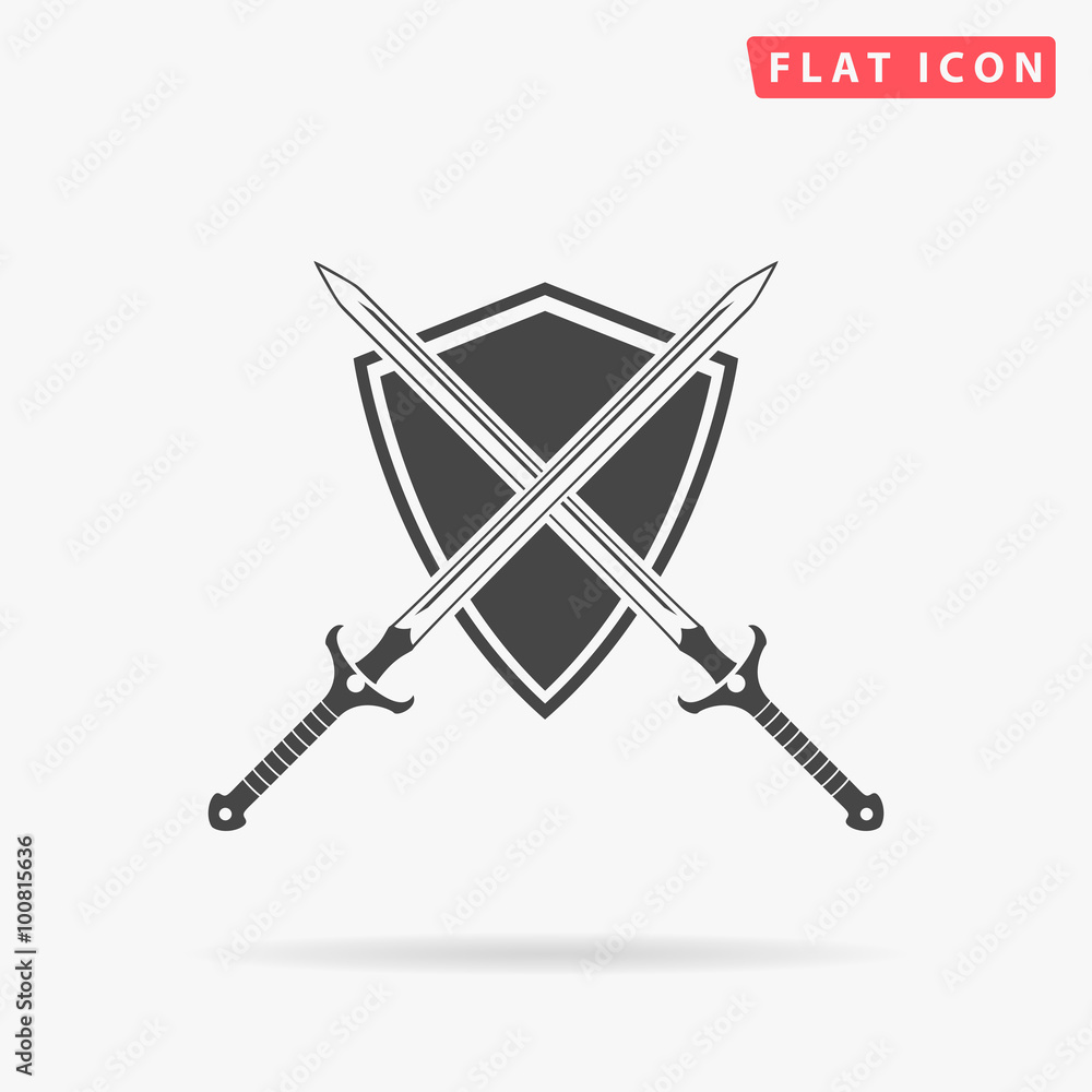 Fototapeta premium heraldry simple flat icon