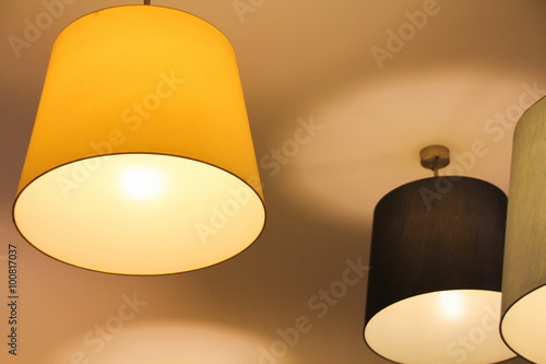 Lighting decor on ceiling