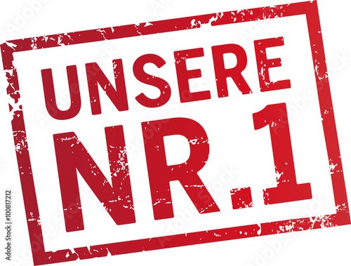roter Stempel Unsere Nr. 1