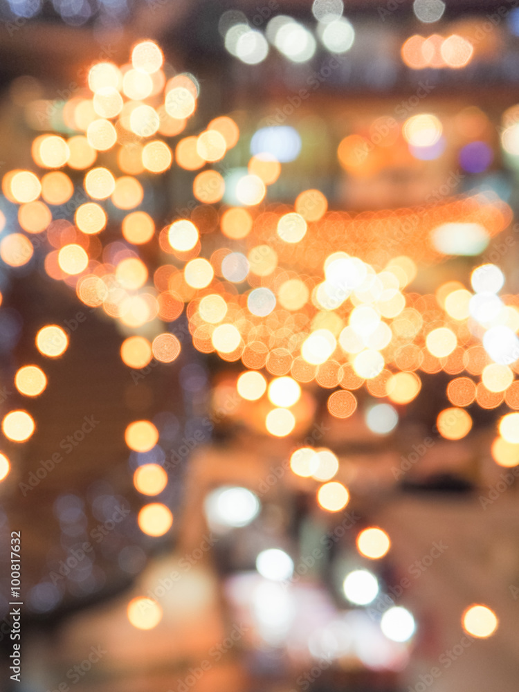 Abstract blur light decoration background at night Abstract blur light decoration background at night