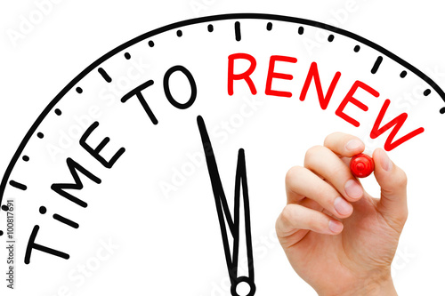 Obraz na plátně Time to Renew