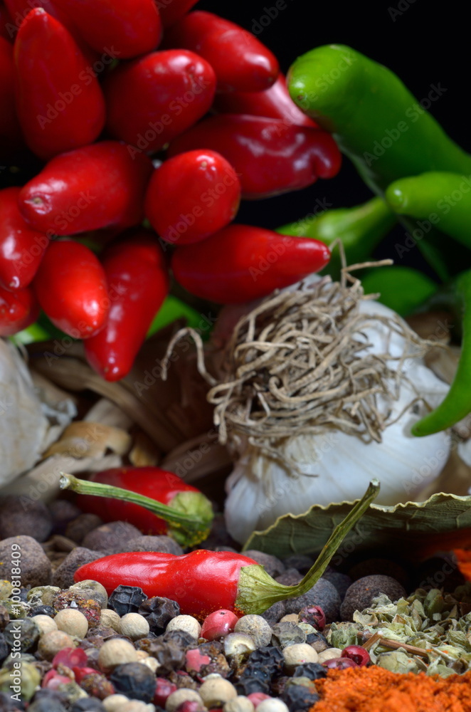 colorful spices and vegetables colorful spices and vegetables