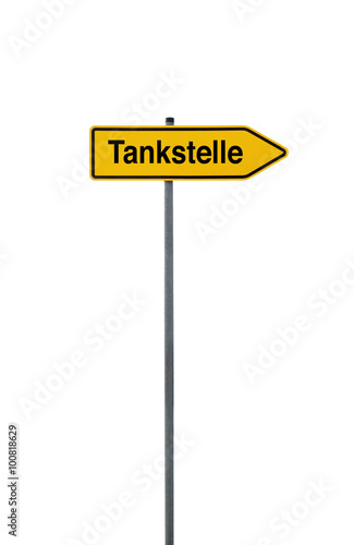 Schild Tankstelle