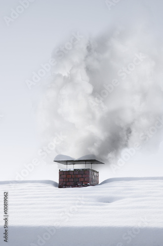 Rauch aus dem Kamin