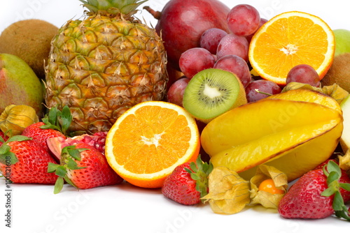 fresh tropical fruits