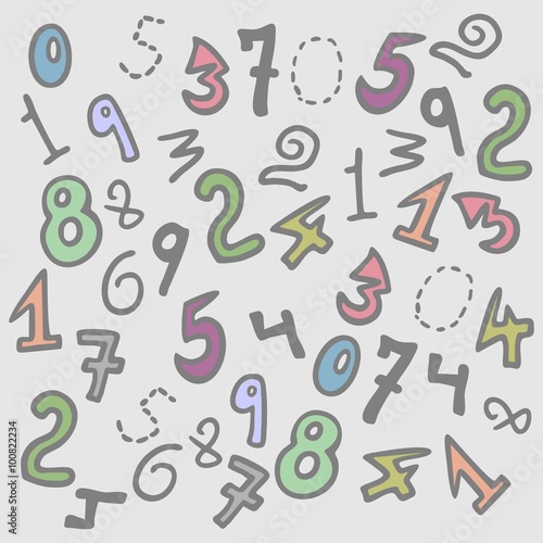 creative numbers background