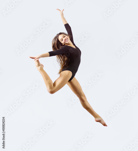 Wallpaper Mural Young girl engaged art gymnastic Torontodigital.ca