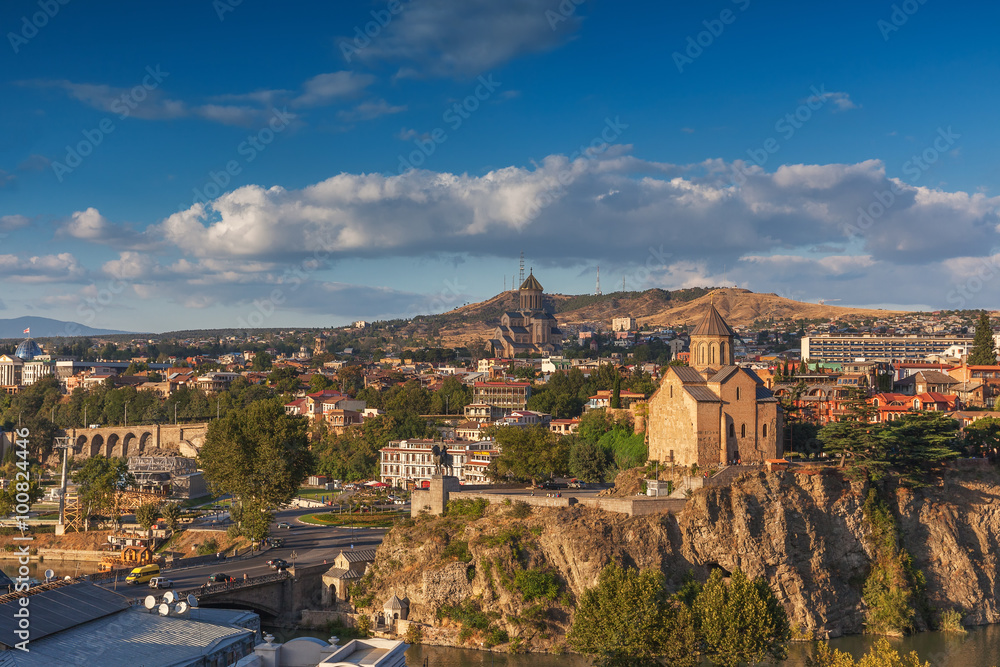 Panoramic Tbilisi, Georgia. 