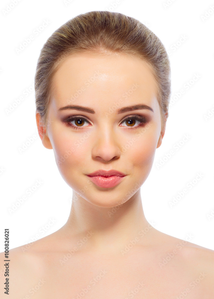 Young healthy girl isolated Young healthy girl isolated