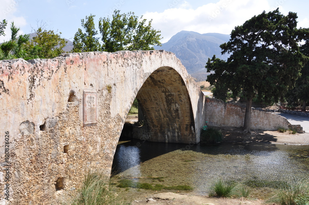 Osmanische Brücke im Süden der Insel Kreta