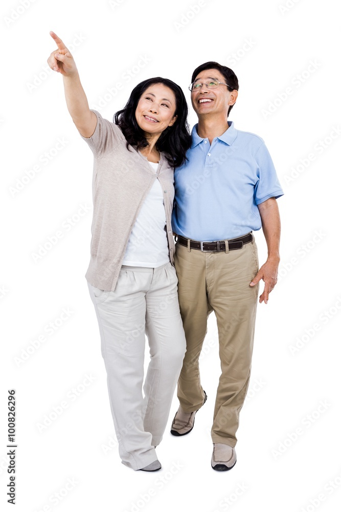 Smiling couple holding each other Smiling couple holding each other