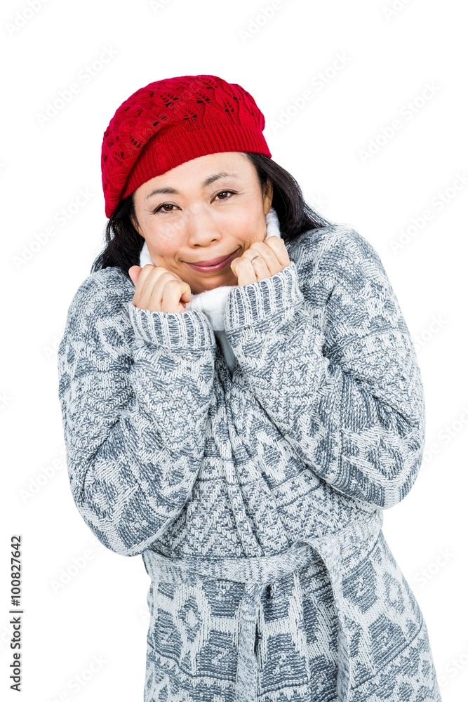 Portrait of woman in sweater
