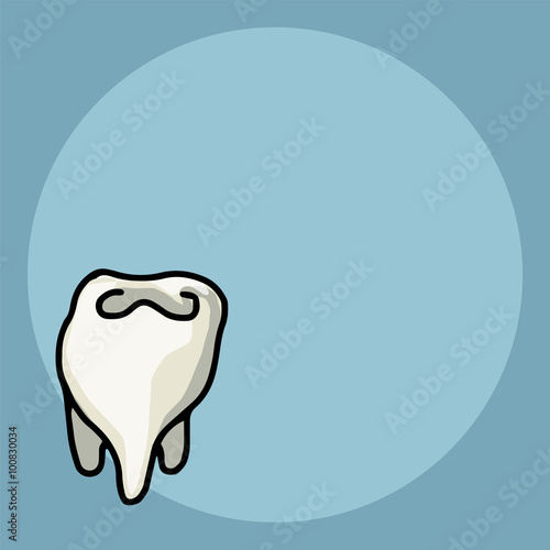 hand drawn cartoon tooth icon,