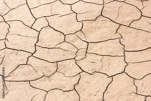 details of a dried cracked seabed