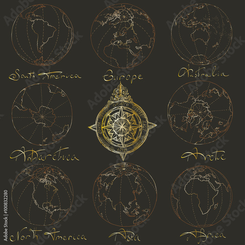 Maps atlas continents.