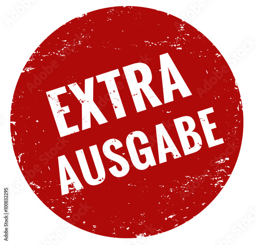 Extra Ausgabe Stempel rot