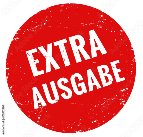 Extra Ausgabe Stempel rot