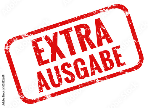 Extra Ausgabe Stempel rot