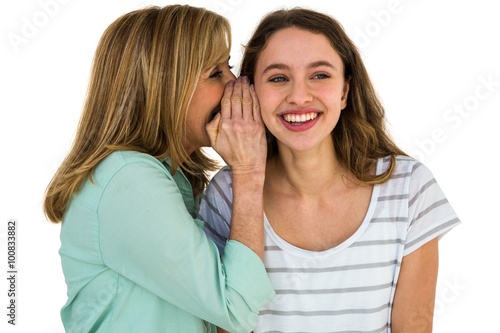 mother whispering something