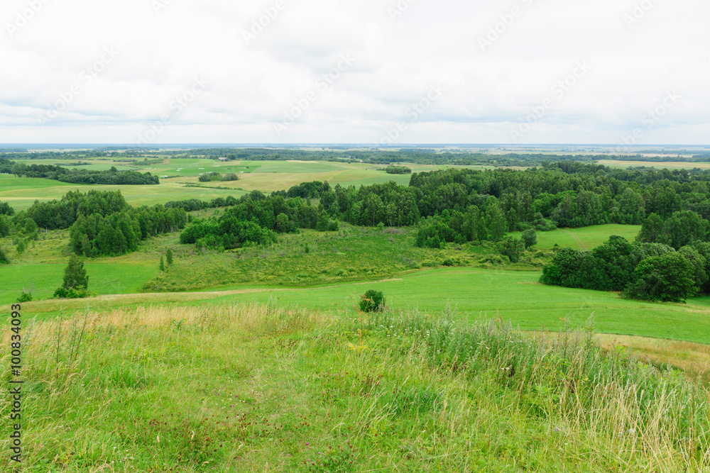 view from the hill which overgrew a grass view from the hill which overgrew a grass