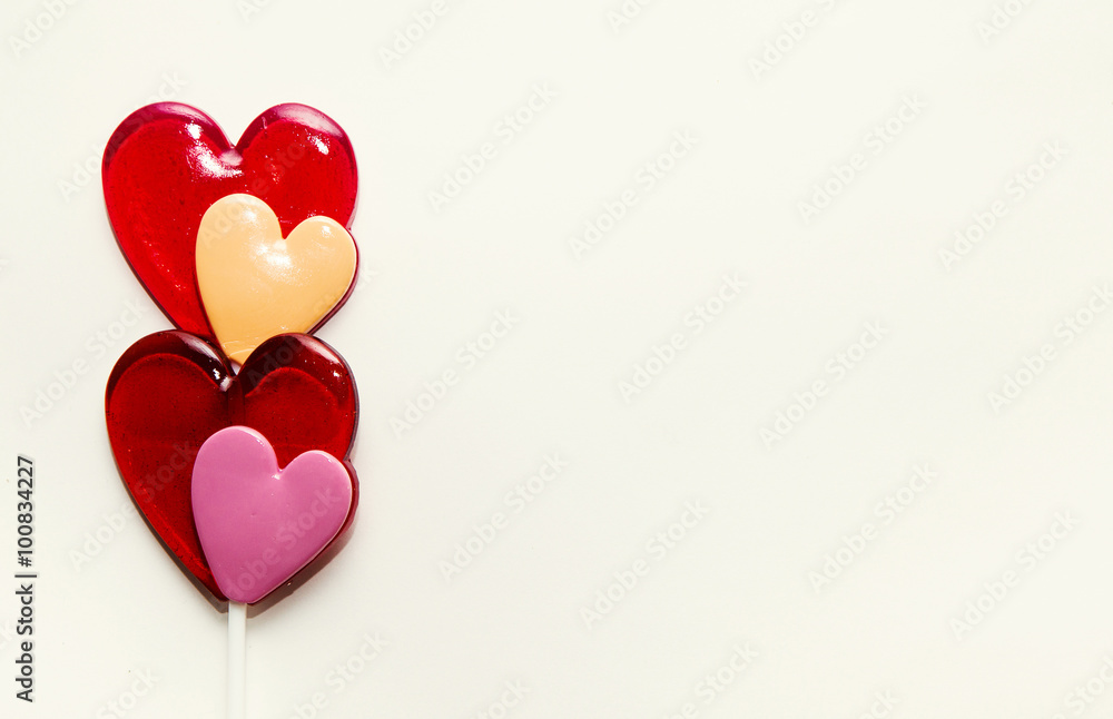 candy heart on a white background candy heart on a white background