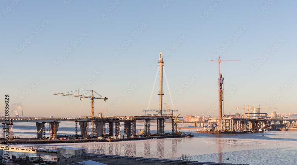 construction site of the new bridge