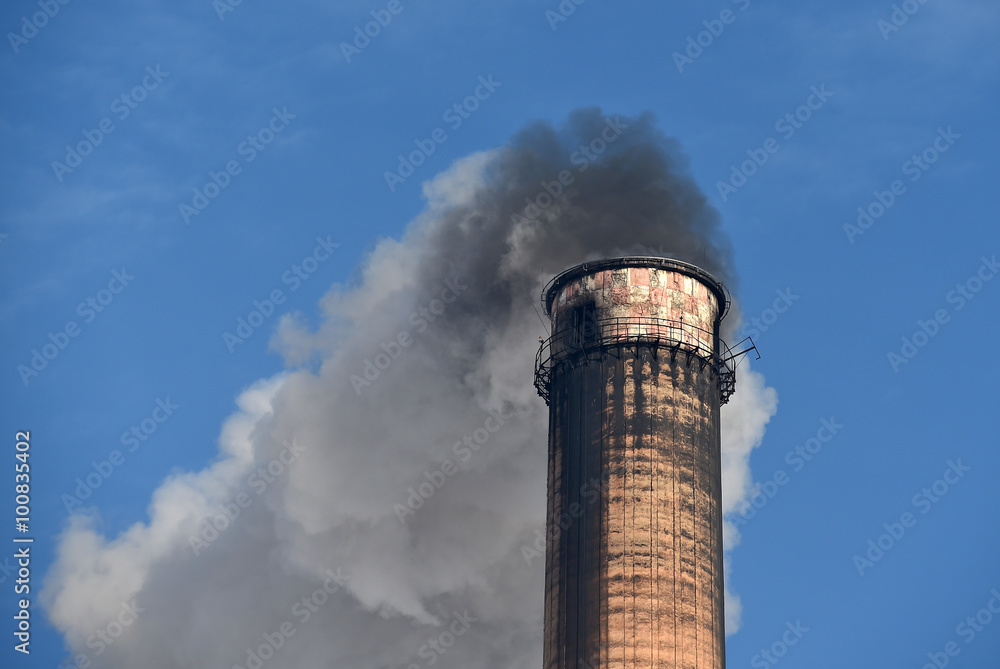 Industrial chimney for population heating during wintertime
Industrial chimney for population heating during wintertime