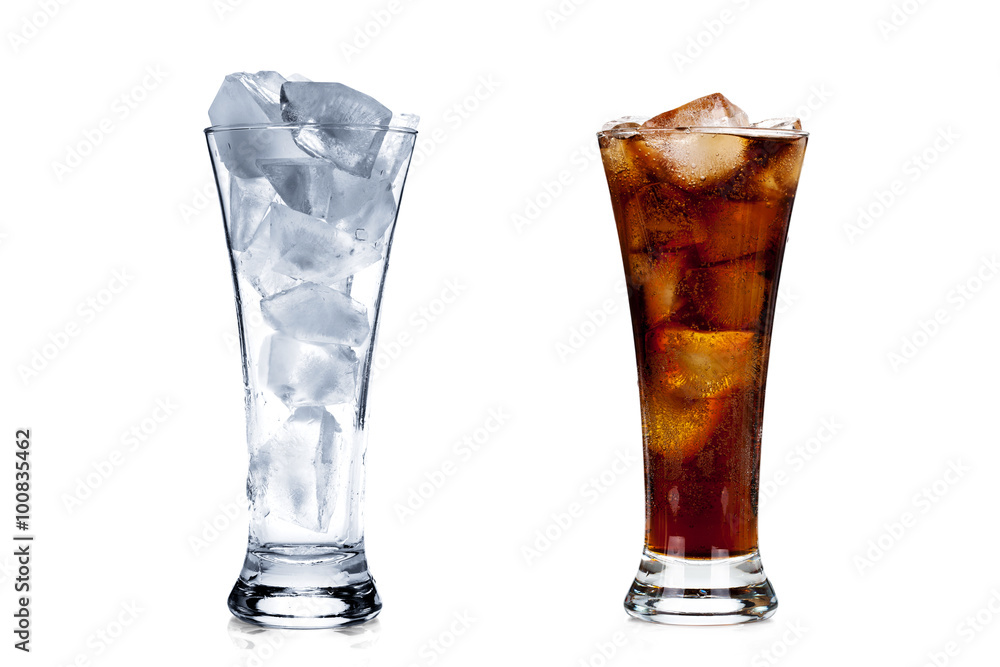 Two glasses isolated on white Two glasses isolated on white