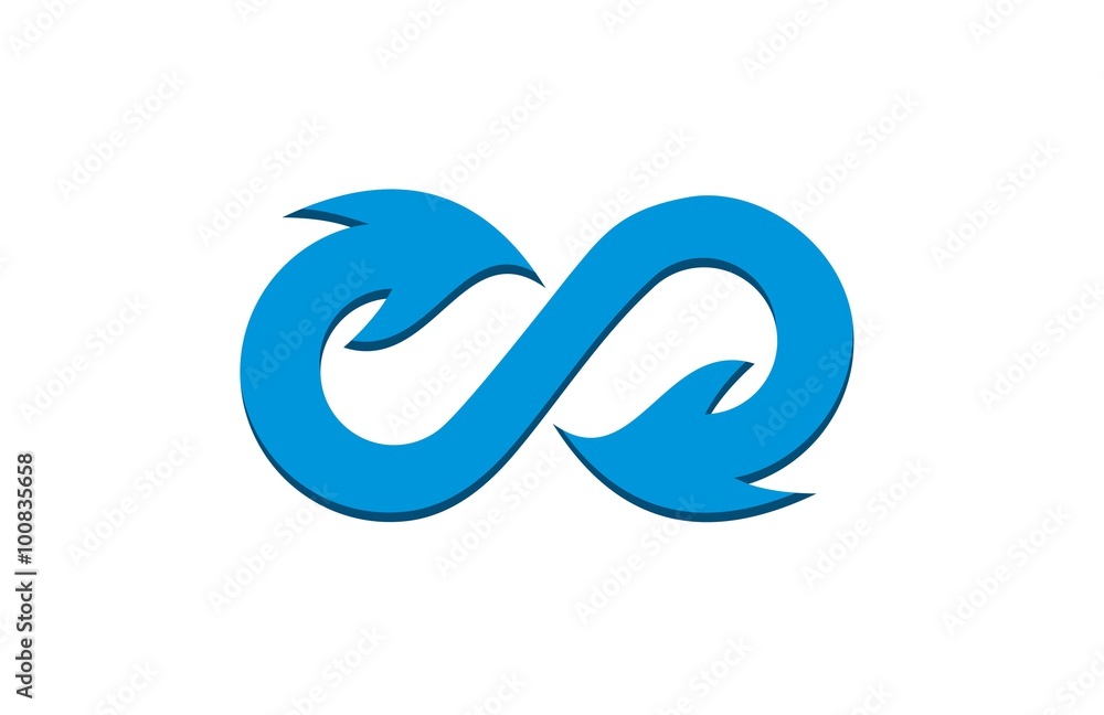 Obraz premium infinity icon logo