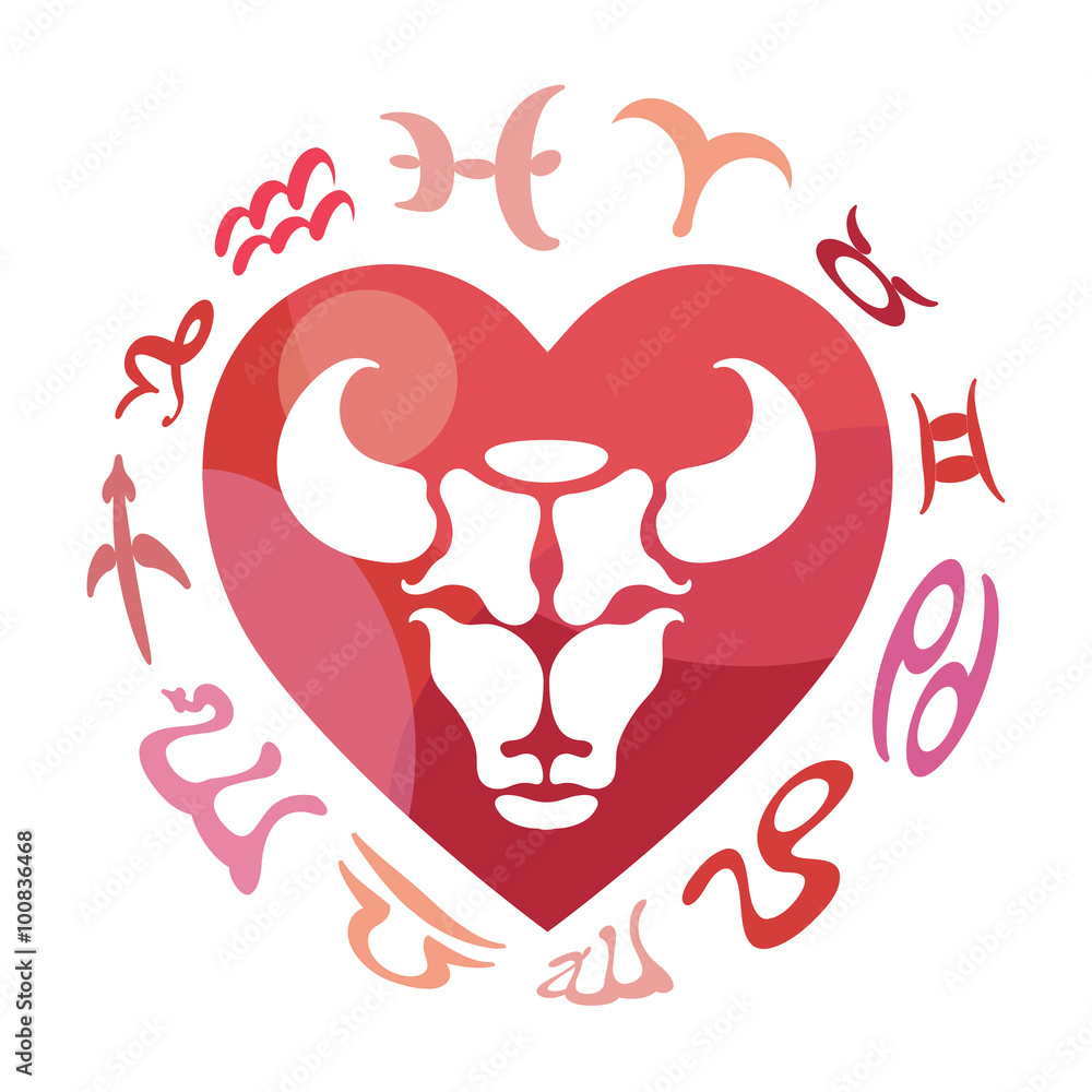 Fototapeta premium Taurus zodiac sign