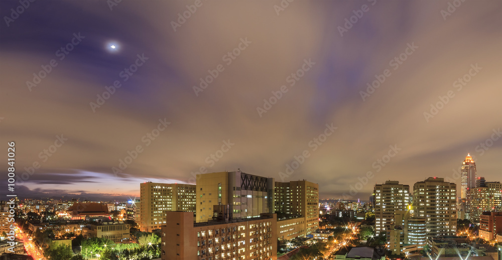 Fototapeta premium Aerial view at Taipei City