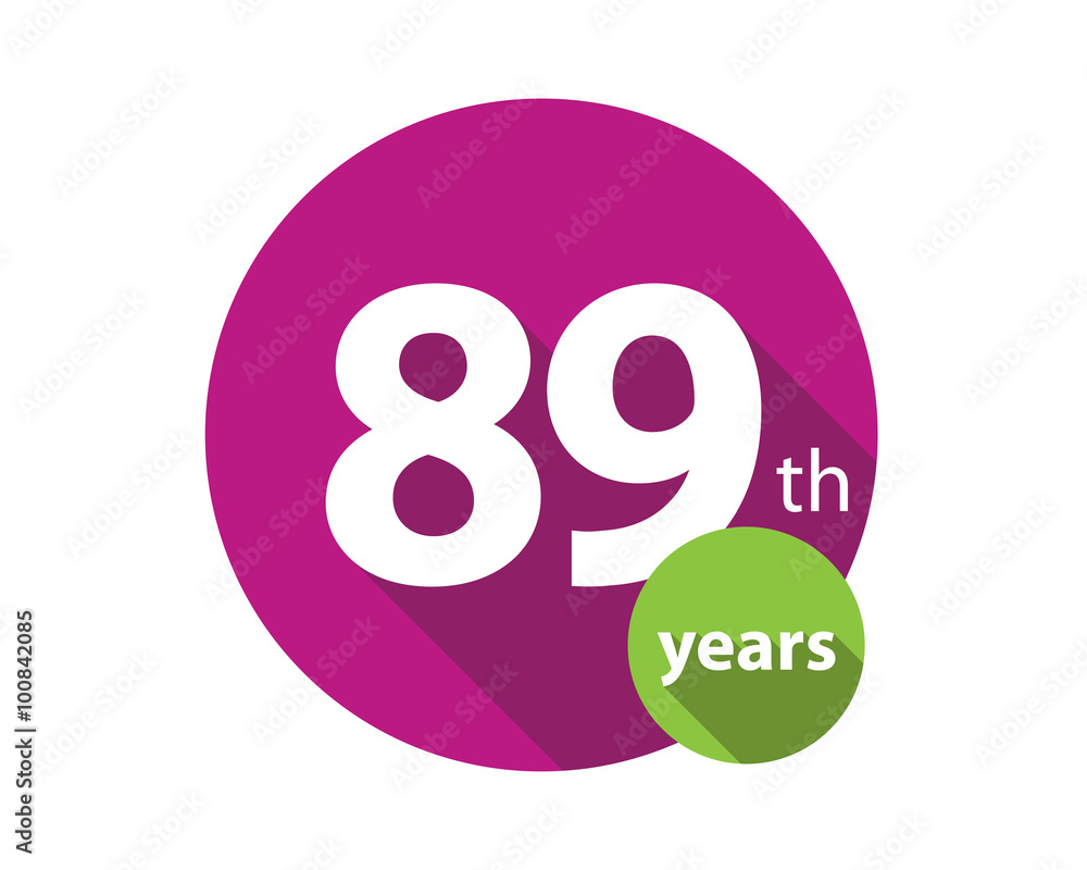 89th years purple circle anniversary logo 89th years purple circle anniversary logo