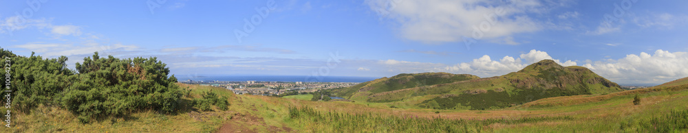 The nature landscape at Holyrood Park
