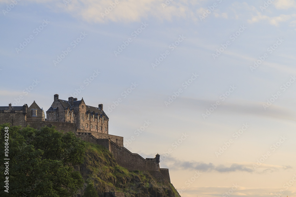 The famous Edinburgh Castle at Edinburgh area