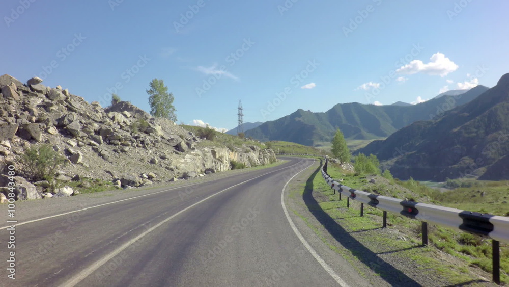 Beautiful Mountain serpentine of Chuysky Trakt Beautiful Mountain serpentine of Chuysky Trakt