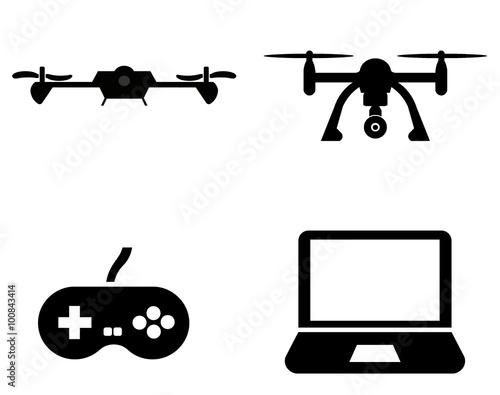 Drone et informatique en 4 ic  nes