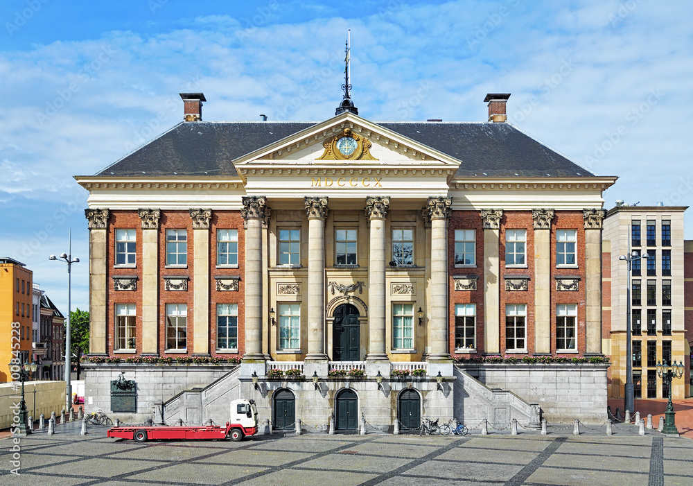 Groningen City Hall on the Grote Markt square, Netherlands