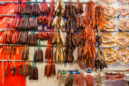 Chinese Sausages and Preserved Meat © ronniechua