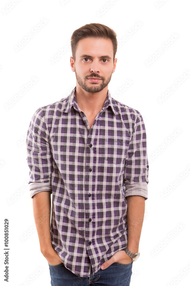 Studio shot of a young man Studio shot of a young man