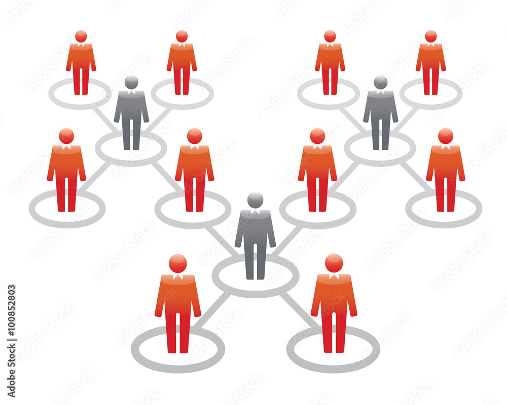 Human Icons. Vector Illustration. Office team and Leader. Human Icons. Vector Illustration. Office team and Leader.