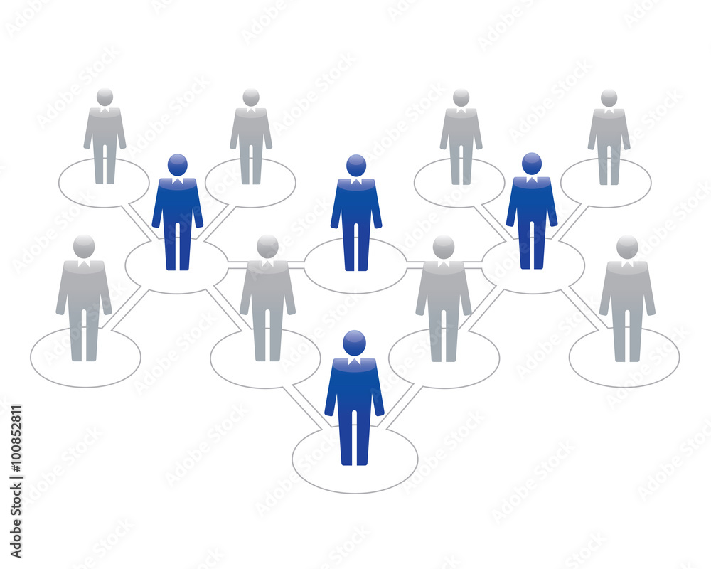 Human Icons. Vector Illustration. Office team and Leader. Human Icons. Vector Illustration. Office team and Leader.