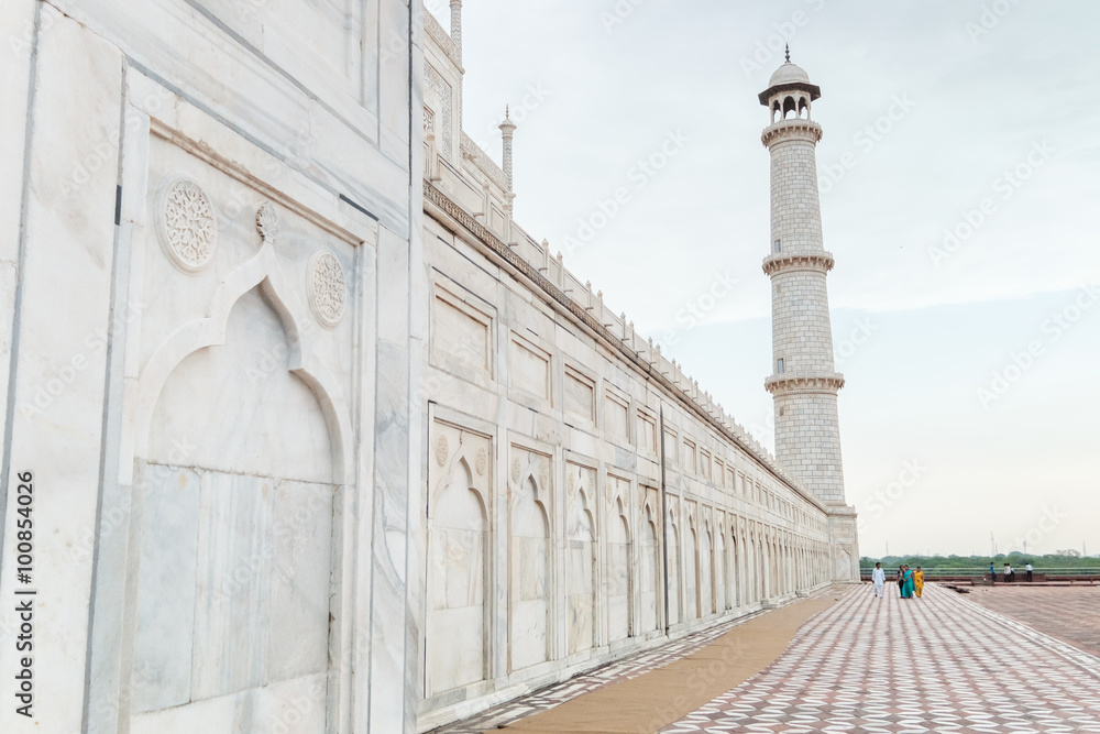 morning time view of taj mahal World Heritage Site ,Agra, India,