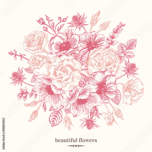 Bouquet of summer flowers.
