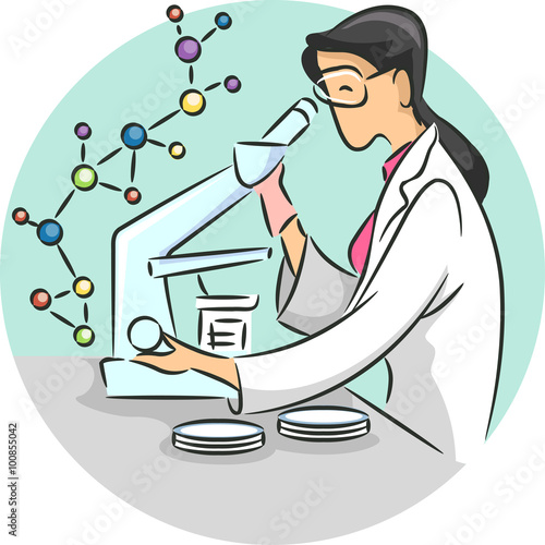 Girl Lab Research Icon