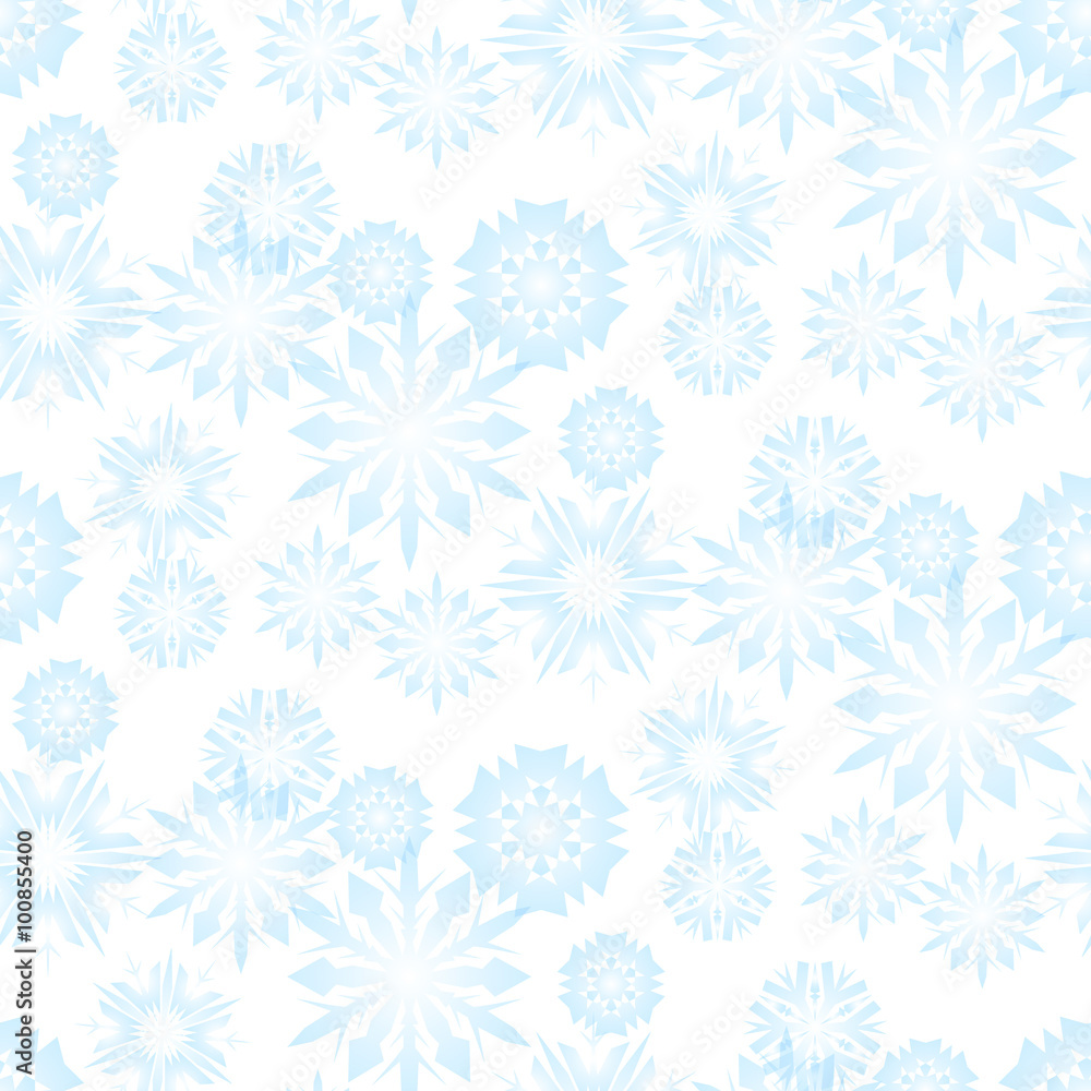 Seamless snowflake pattern for christmas