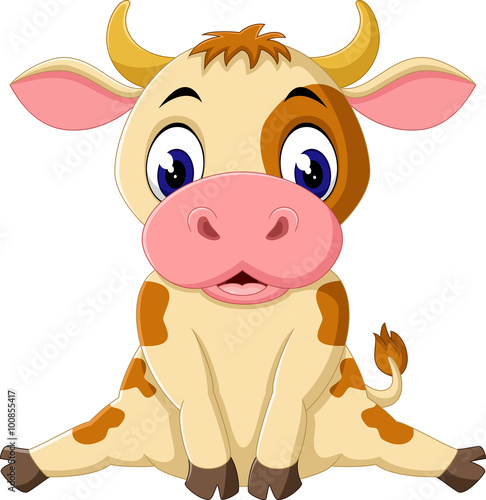 Cute cow cartoon