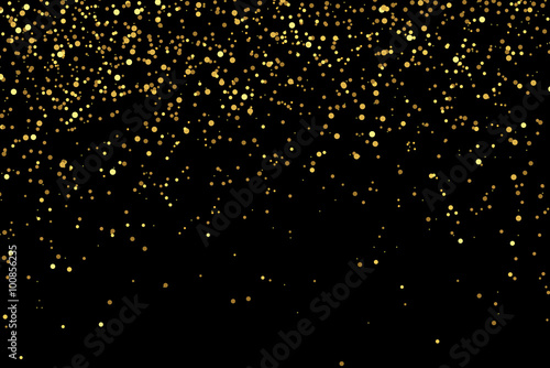 gold glitter texture on a black background